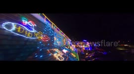 Christmas lights on Highdown drive Littlehampton