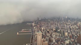 Mesmerising timelapse shows snow squall engulfing skyscrapers of Manhattan