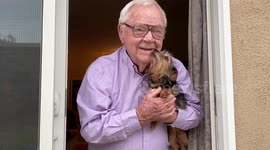 'I ain’t takin’ care of no flea bags!' US Grandpa's heartfelt reunion with dog