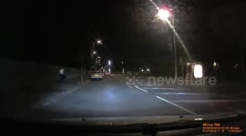 Driver hits the kerb