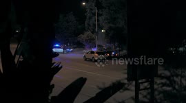 car chase crash and fire