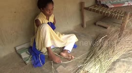 Remarkable 13-year-old girl born without arms does everything using feet: 'I just want to be able to do things the same way as other children'