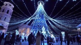 Christmas Tree in Lithuania, Vilnius