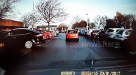 Dash-cam hit and run: reversed into my car then drove off!