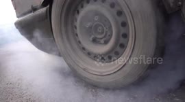 Perfect BMW burnout, Drift practise, Stock footage