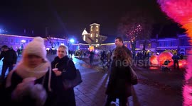 Christmas Tree In Kaunas city, Beautiful granland park