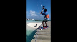 Soneva jani One of the best kite spot in maldives
