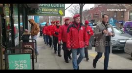 Guardian Angels patrol Jewish neighbourhoods after anti-semitic machete attack in NYC