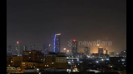 Timelapse captures fireworks illuminating London skyline during New Year's celebrations
