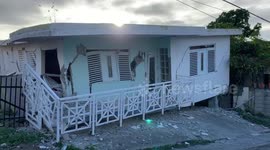 CASA DESTRUIDA POR EL TERREMOTO DE 5.6 EN GUÁNICA