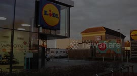 Travellers have moved onto a Lidl car park in Birmingham