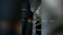 Footage shows raging mum kicking her friend’s wheelie bins over and launching into a foul-mouth tirade after being called 