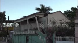 Homes and schools demolished by the 6.4-magnitude earthquake in Puerto Rico