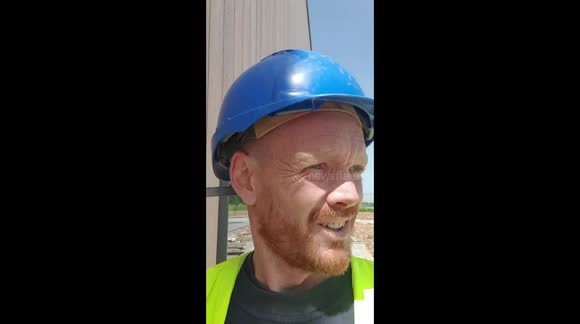 Sticking a tiny flag in a builders exposed crack