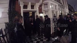 Betty Bachz and Tom Ford arrive at his fragrance launch party