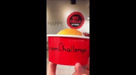 Hilarious reactions to an ice cream challenge in Texas