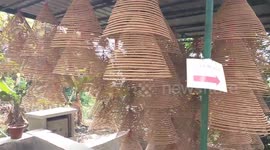 Giant aroma sticks in A Ma Temple.  China.  Macau city.