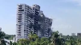 Luxury apartments demolished in southern India for violating regulations