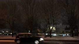 Driving in East Vancouver Washington after a snowfall