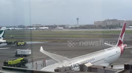 Volcanic ash cleaned from planes at Manila airport as all flights are cancelled