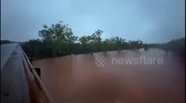 River in Australia finally flows again after three years of drought