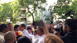VENEZUELAN OPPOSITION MEETING WITH THE PEOPLE AFTER THE HIT OF THE NICOLAS MADURO DICTADURA