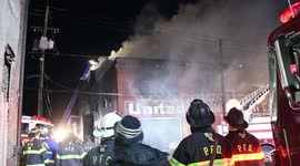 Fire tears through former factory in Shenandoah, Pennsylvania