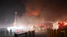 4th Alarm Commercial Structure Fire at the former United Wiping Cloth factory, Shenandoah, Pennsylvania