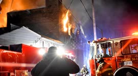 4th Alarm CSF at the former United Wiping Cloth factory, Shenandoah, Pennsylvania  full