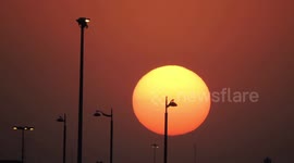 Sunset of Al-khubar city , Saudi Arabia
