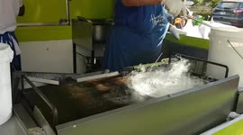 Making of Indian Paper Dosa - Desert and Savory