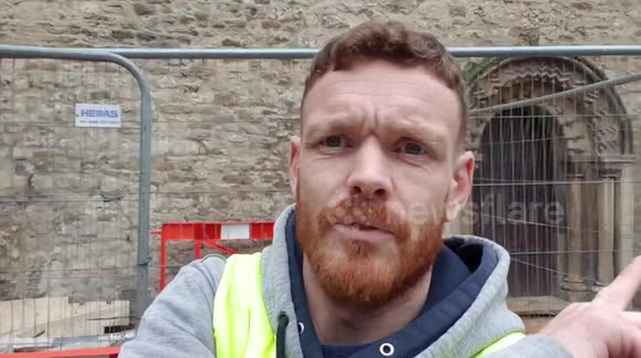 St Ebbes Church in historic Oxford,  Norman stone  beakhead carvings.