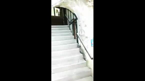 Exploring the Norman vaults underneath 16th century Mitre pub in the historic city of Oxford