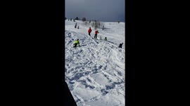 360 ski jump fail