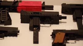 Furious parents blast UK art exhibition that displays models of guns made from Lego