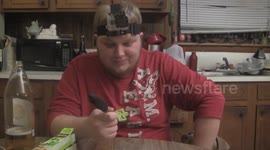 Do NOT try this insane tube-filled wasabi challenge at home or anywhere