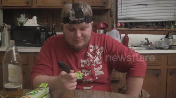 Do NOT try this insane tube-filled wasabi challenge at home or anywhere