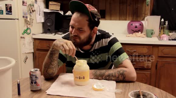 US man fails miserably trying to eat entire family-size jar of mayonnaise