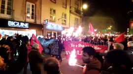 Thousands rally for the 50th day of strike in France against the pension reform