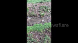 Newsflare Edit - Hiker perplexed by upwards running stream in northern Spain