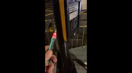 Pedestrian crossing flowing with 230 volts of electricity shocks passerby