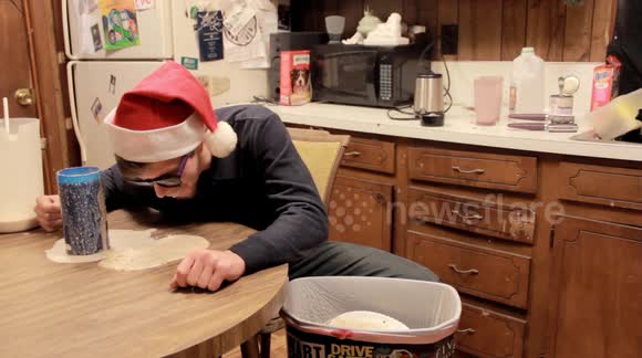 The Christmas Milkshake Challenge-Vomit Alert