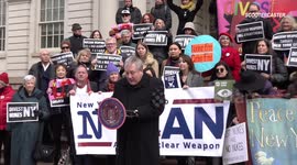 Protesters demand NYC stop investing in nuclear weapons