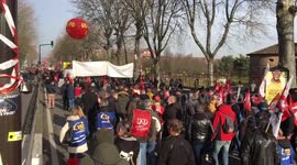 Protesters in Toulouse