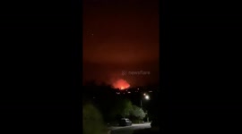 Crikey! Orroral Valley fire seen on ridge of Mount Tennent