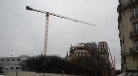 'Highest crane of its kind' stands above Notre Dame cathedral