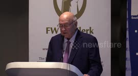 FW De Klerk - Whites being made scapegoats