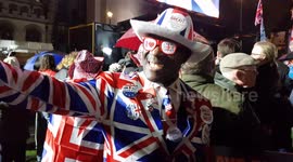 Mr. Brexit is very happy about Brexit and Brexit Day and the flag in all forms