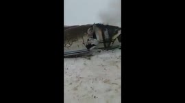 Air plane shot down in Afghanistan