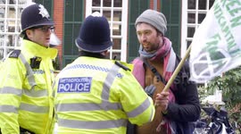 Climate change protester arrested after chasing Boris Johnson's car in London
